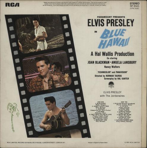 Elvis Presley Blue Hawaii - laminated UK vinyl LP album (LP